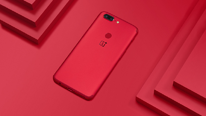 Image result for oneplus 5t lava red