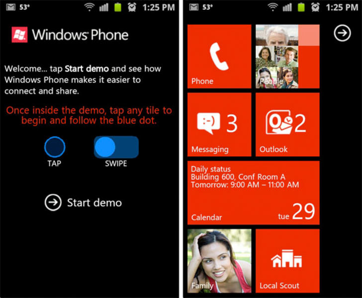 windows phone emulator for iphone