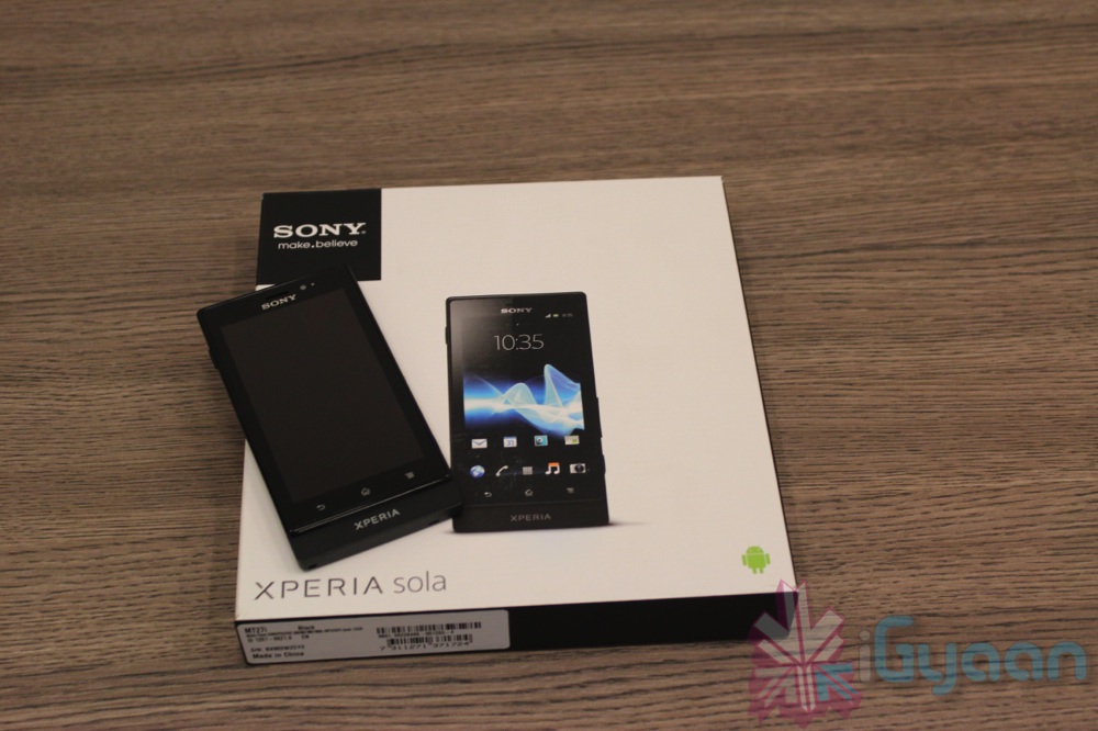 Sony Xperia Sola Unboxing and Hands On Video