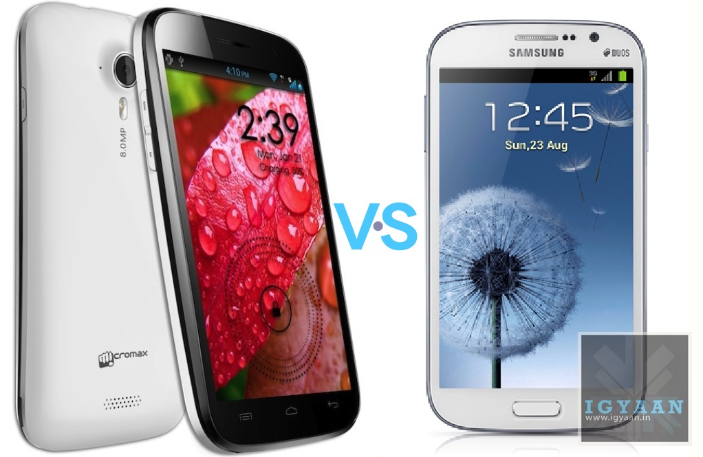 Samsung Galaxy Grand I9080 Vs Micromax A116 Canvas HD, Specs, Features and Price