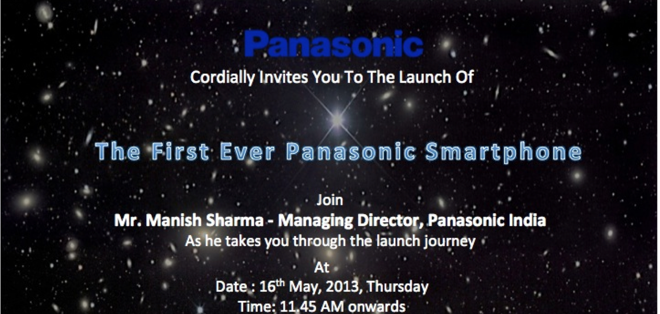 Panasonic to Launch Quad Core P51 in India on May 16th