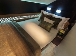 Full Size beds for a hotel in air experience.