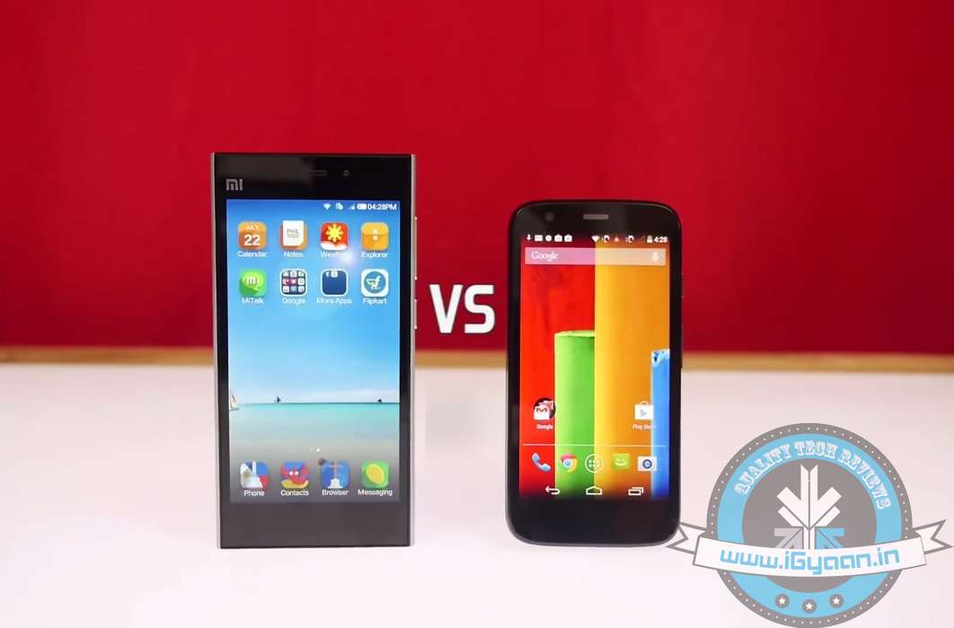 Xiaomi Mi3 vs Moto G : Lets Fight!