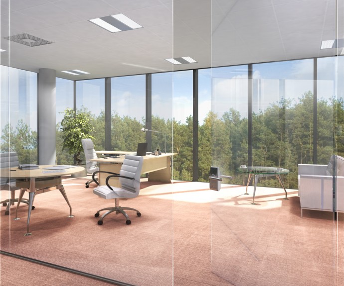 The technology can be used to make windows that can generate energy for the office
