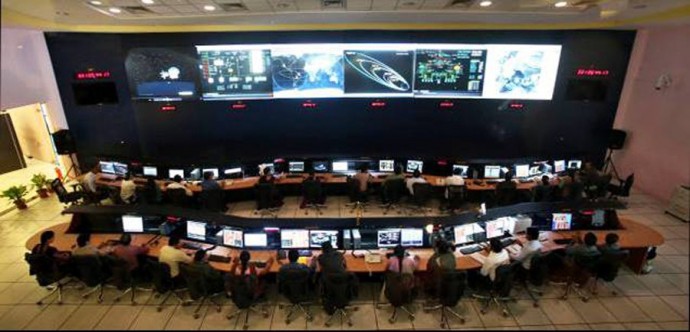 Mission control kept a vigilant eye on the progress of the spacecraft