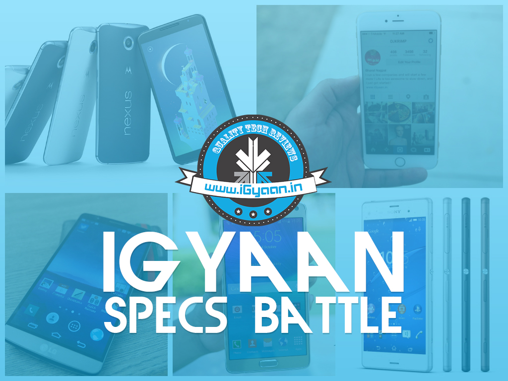 Nexus 6 vs iPhone 6 Plus vs Note 4 vs Xperia Z3 vs LG G3