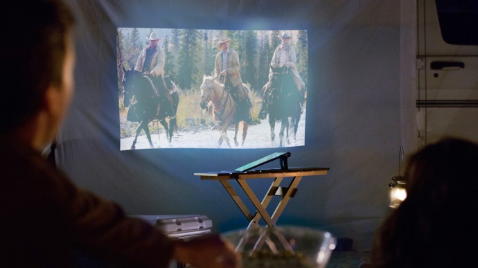 The projector on the device sets it apart from all other tablets.