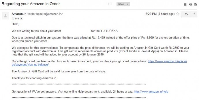 Amazon Yu Sale Coupon