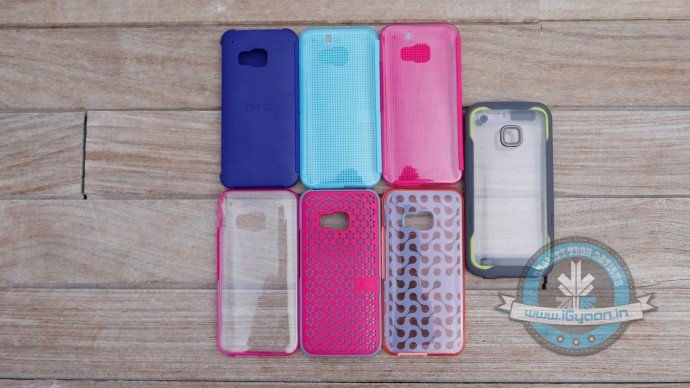 HTC also unveiled new Dot View II cases for the M9 along with the Active case. 