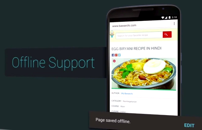 Google-Chrome-Offline-Support