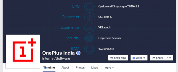 OnePlus India Facebook Page