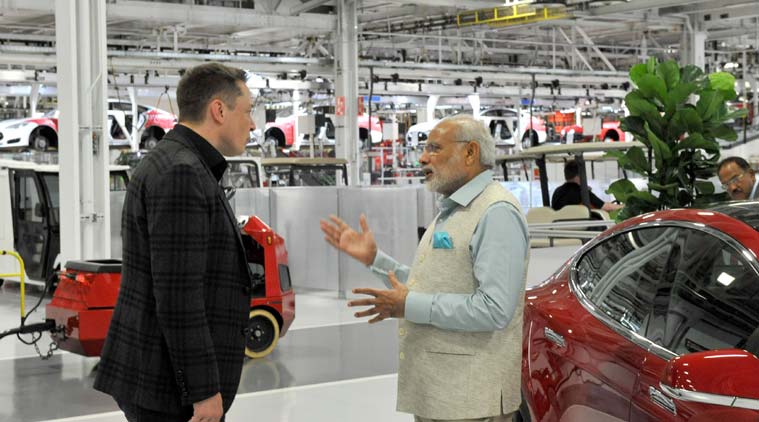 Modi with Elon Musk