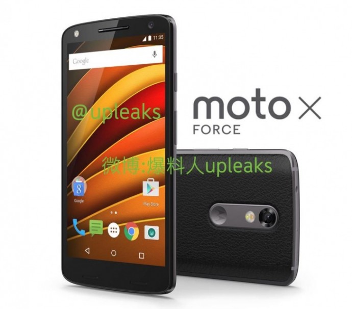 Leaked image of the new Moto X Force