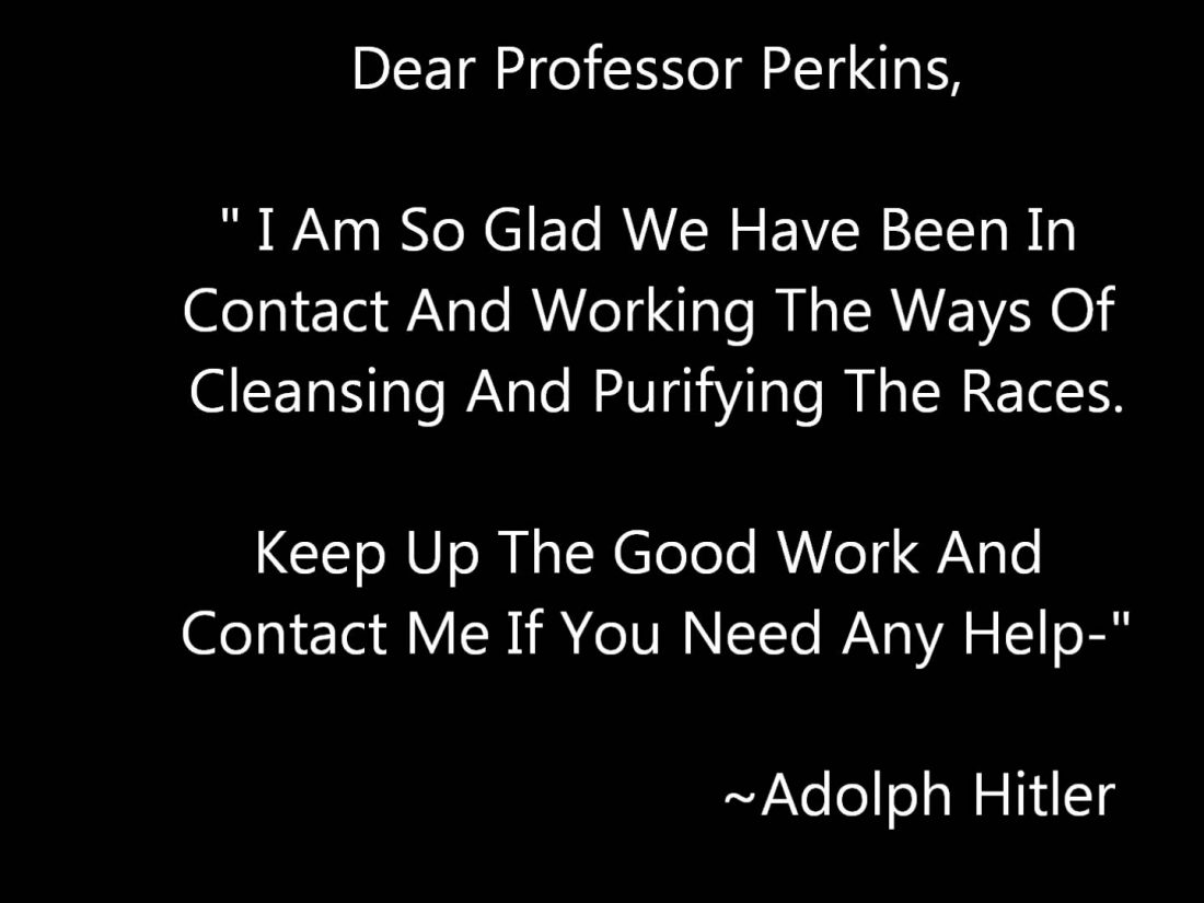 Hitler's letter to Perkins