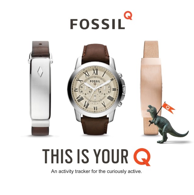 Introducing: Fossil Q. The connected accessory that fits your style, tracks your steps, and keeps you curious. With two types of connected watches (both display and non-display) and two styles of connected bracelets (one for men and one for women), there's something for everyone. Fashion meets function in stores October 25. (PRNewsFoto/Fossil)