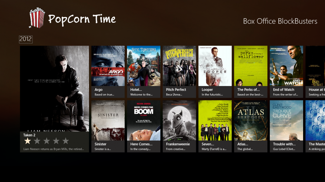 Popcorn Time Screenshot