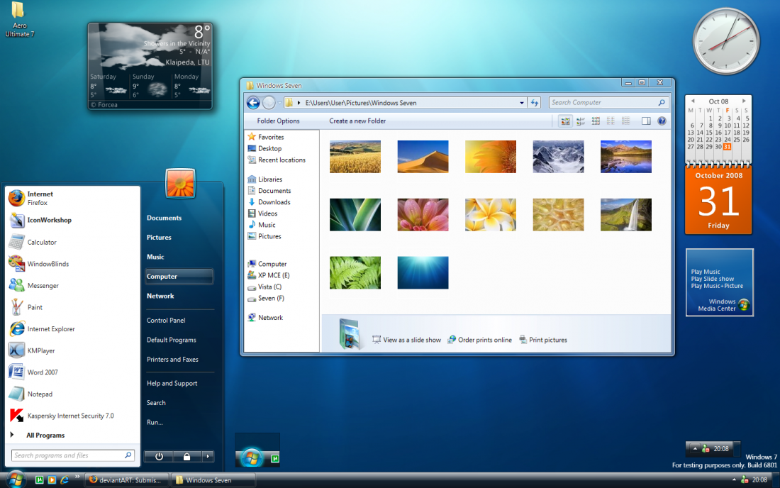 Windows 7 Start Screen