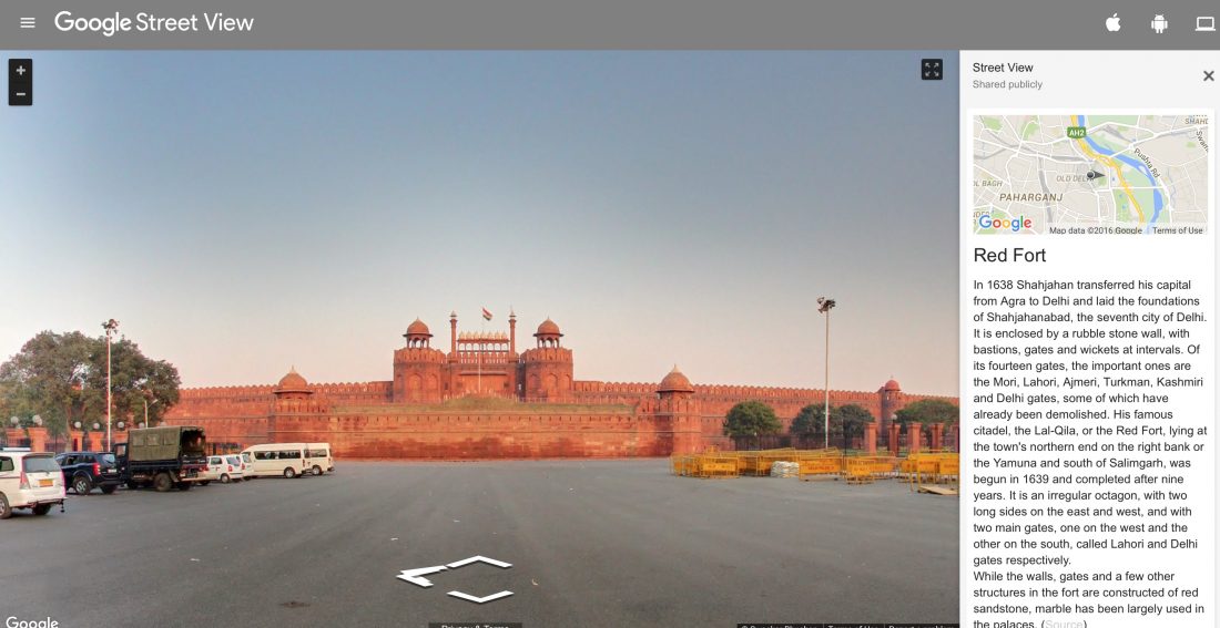 red fort street view