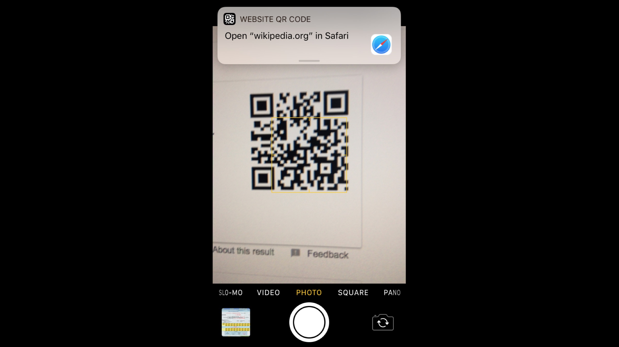 You Can Scan QR Codes From The Camera App In iOS 11