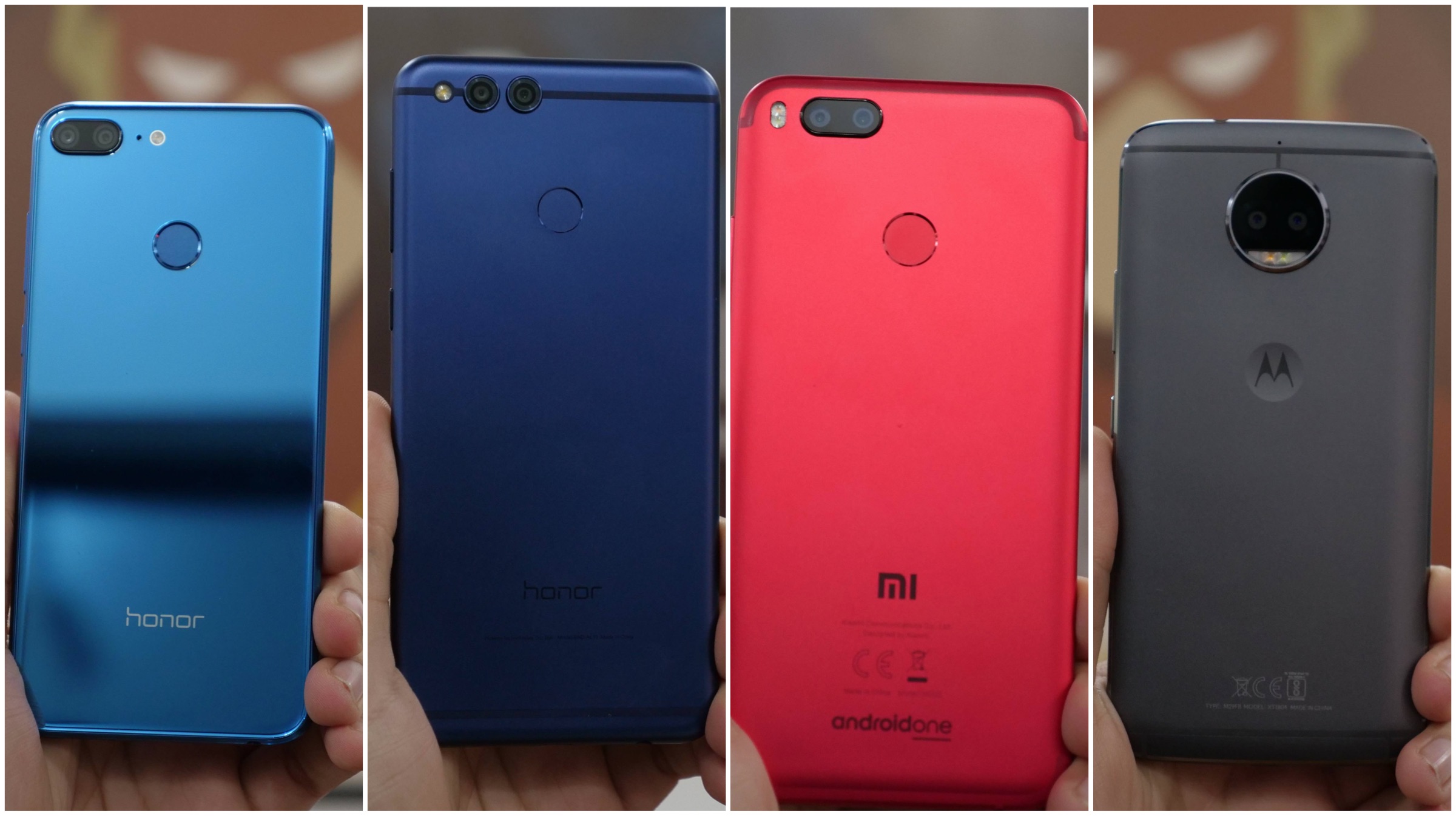 Honor 9 Lite Vs Honor 7X Vs Xiaomi Mi A1 Vs Moto G5s Plus