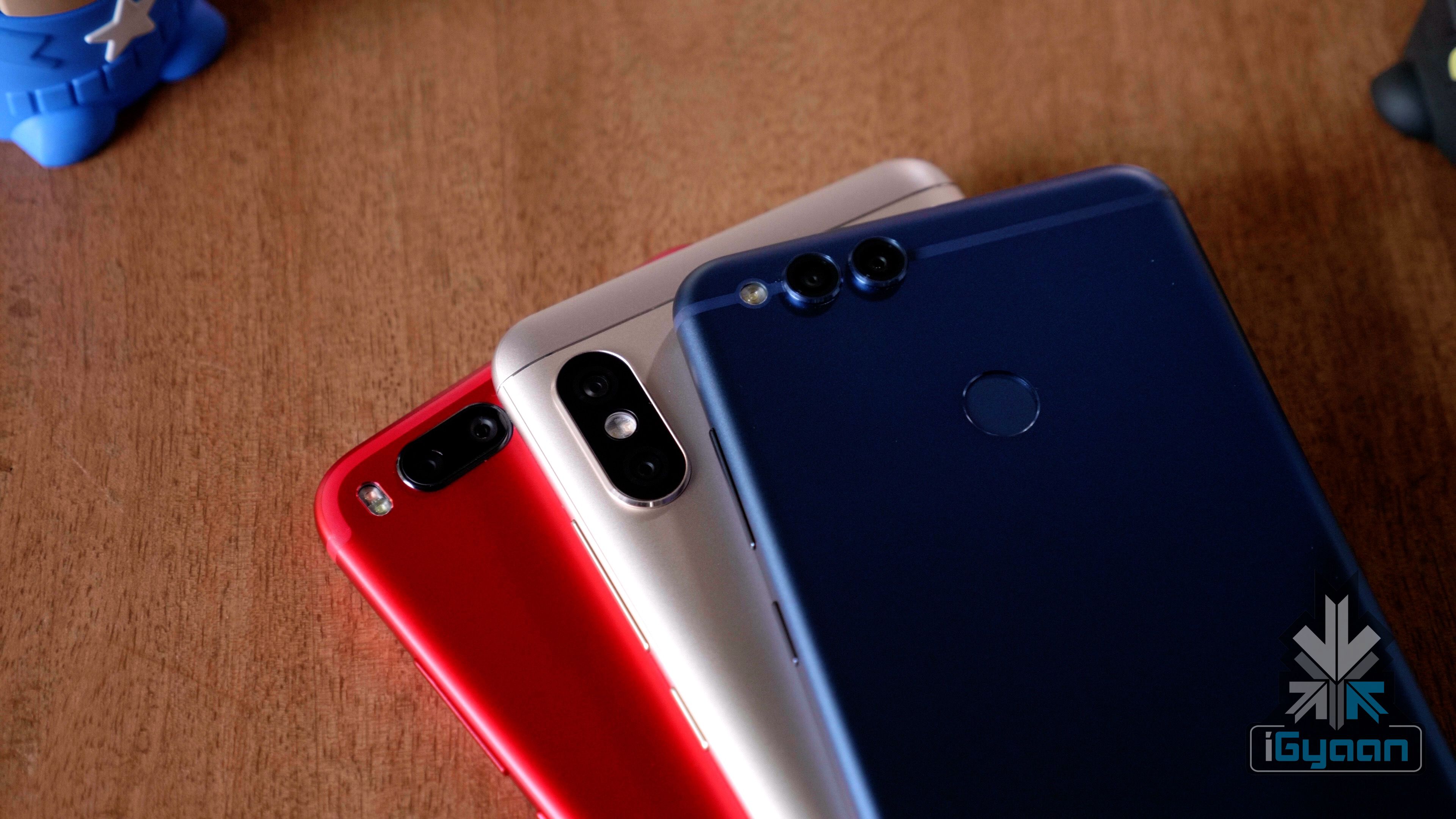 Xiaomi Redmi Note 5 Pro Vs Honor 7X Vs Xiaomi Mi A1 