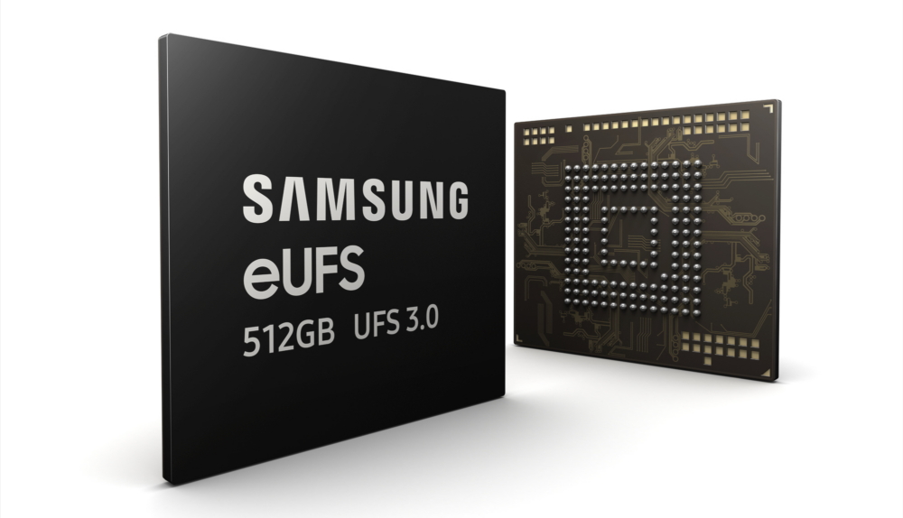 Samsung Begins Mass Production of First 512GB eUFS 3.0 Storage