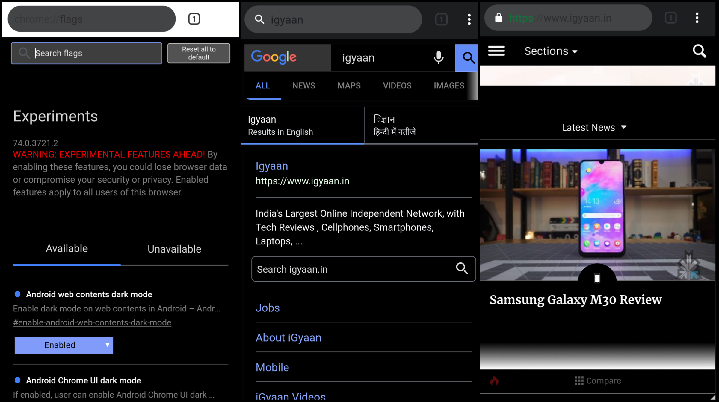 Chrome: how to activate dark mode on Android - SmartTechh ...
