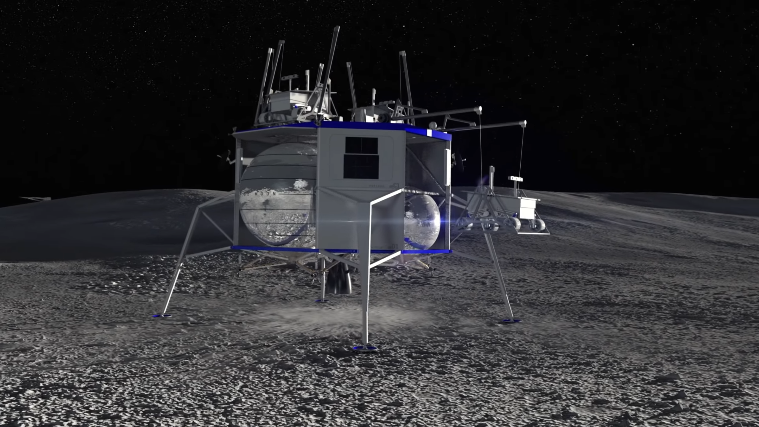 Корабль луна 3. Аппарат Blue Moon. Blue Origin Amazon Лунная база. Im 1 лунный посадочный модуль. Посадочный аппарат на луну.