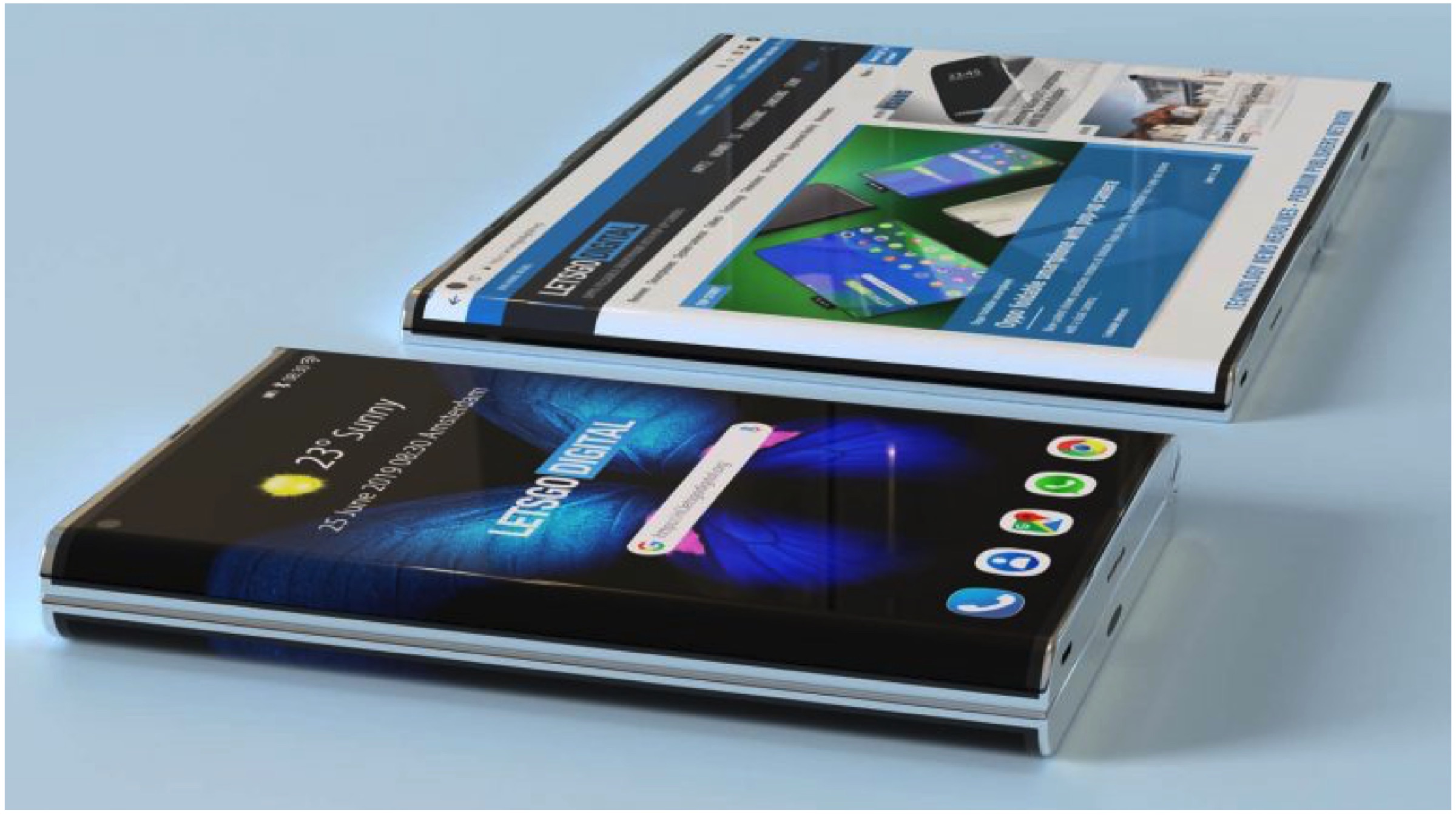 Foldable smartphone