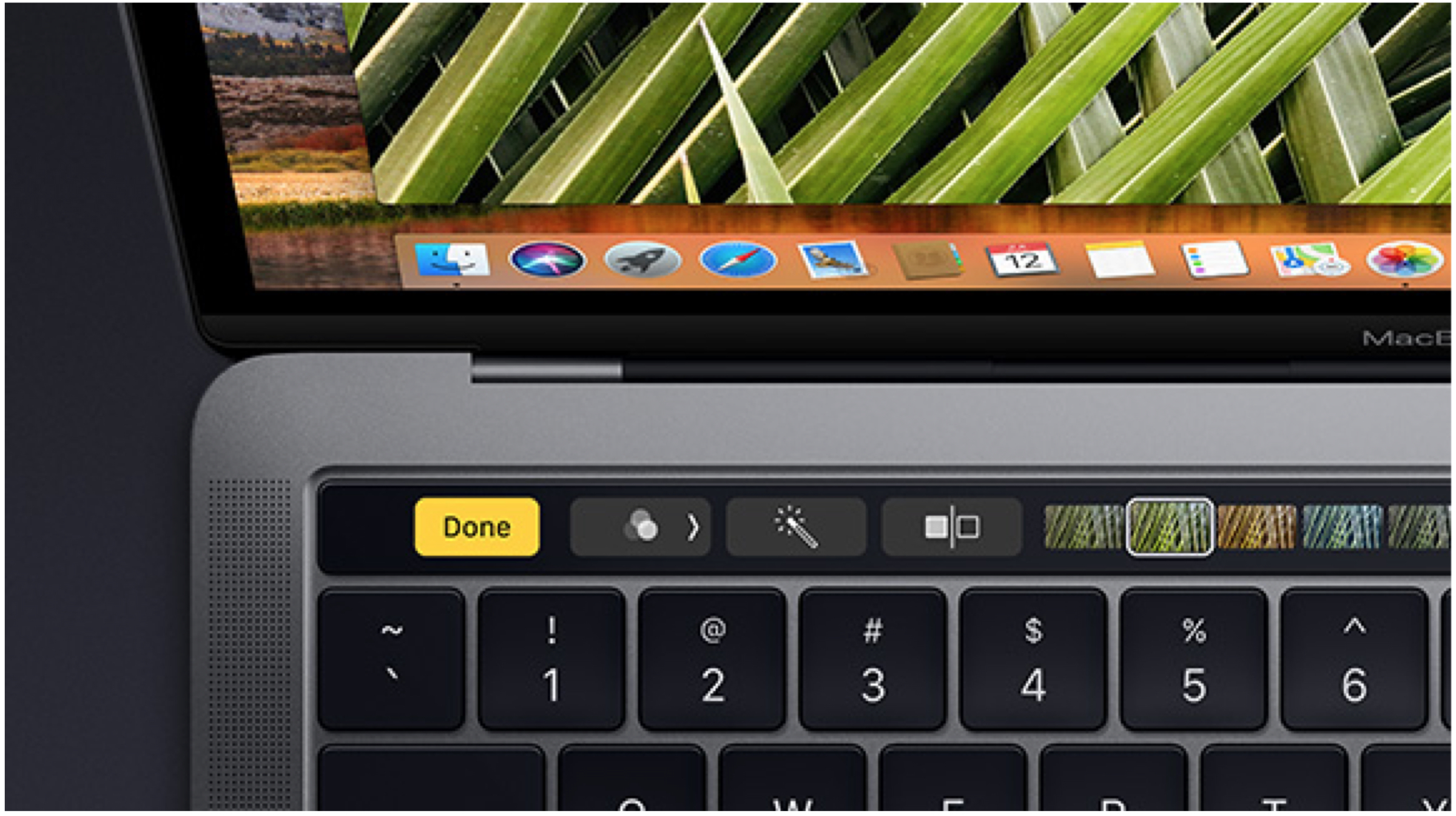MacBook Pro 13 Touch Bar Top View